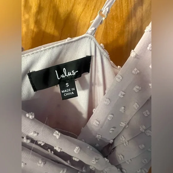 Love Stays True Lilac Swiss Dot Tiered Maxi Dress - Picture 4 of 7